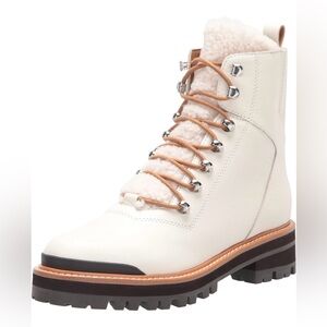Marc Fisher Cream and Brown Izzie Women’s Boots
